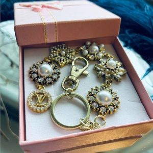 Rare luxury zipper pull on handmade bag charm/bracelet